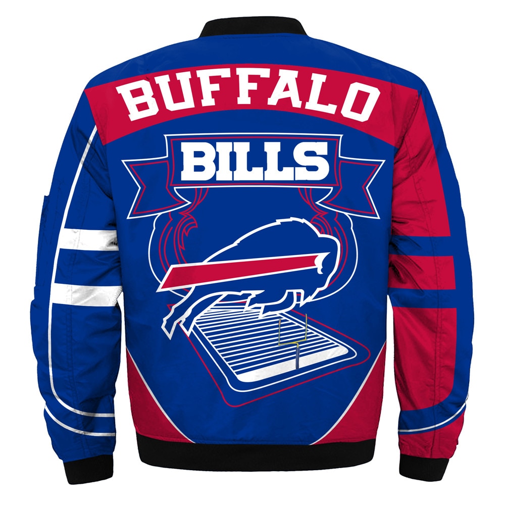 Newest Design 2019 NFL Bomber Jacket Custom Buffalo Bills Jacket Sale
