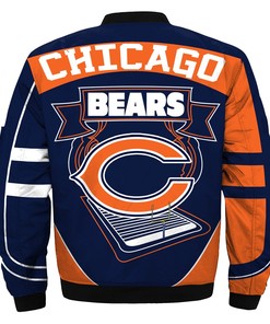 Newest Design 2019 NFL Bomber Jacket Custom Men's Chicago Bears Jacket
