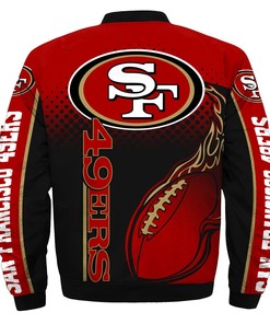 Newest Design 2019 NFL Bomber Jacket Custom San Francisco 49ers Jacket Cheap
