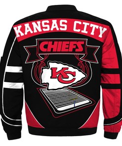 Newest NFL Bomber Jacket Custom Kansas City Chiefs Jacket Cheap