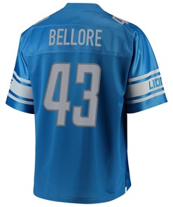 Nick Bellore Detroit Lions Nfl Pro Line Team Color Player Jersey - Blue