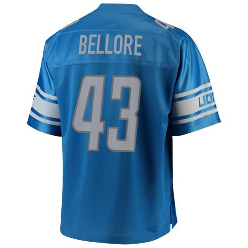 Nick Bellore Detroit Lions Nfl Pro Line Team Color Player Jersey - Blue