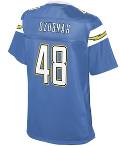 Nick Dzubnar Los Angeles Chargers Nfl Pro Line Womens Alternate Player Jersey - Powder Blue