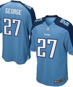 Nike Eddie George Tennessee Titans Youth Retired Game Jersey - Light Blue