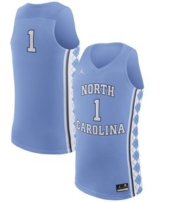 North Carolina Tar Heels #1 Light Blue Basketball Jersey