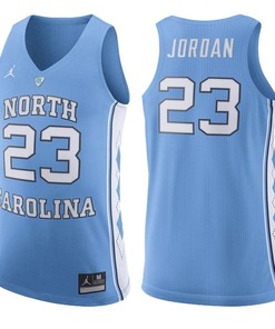 North Carolina Tar Heels Light Blue Michael Jordan College College Basketball Jersey