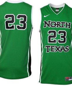 North Texas Mean Green #23 Green Basketball Jersey