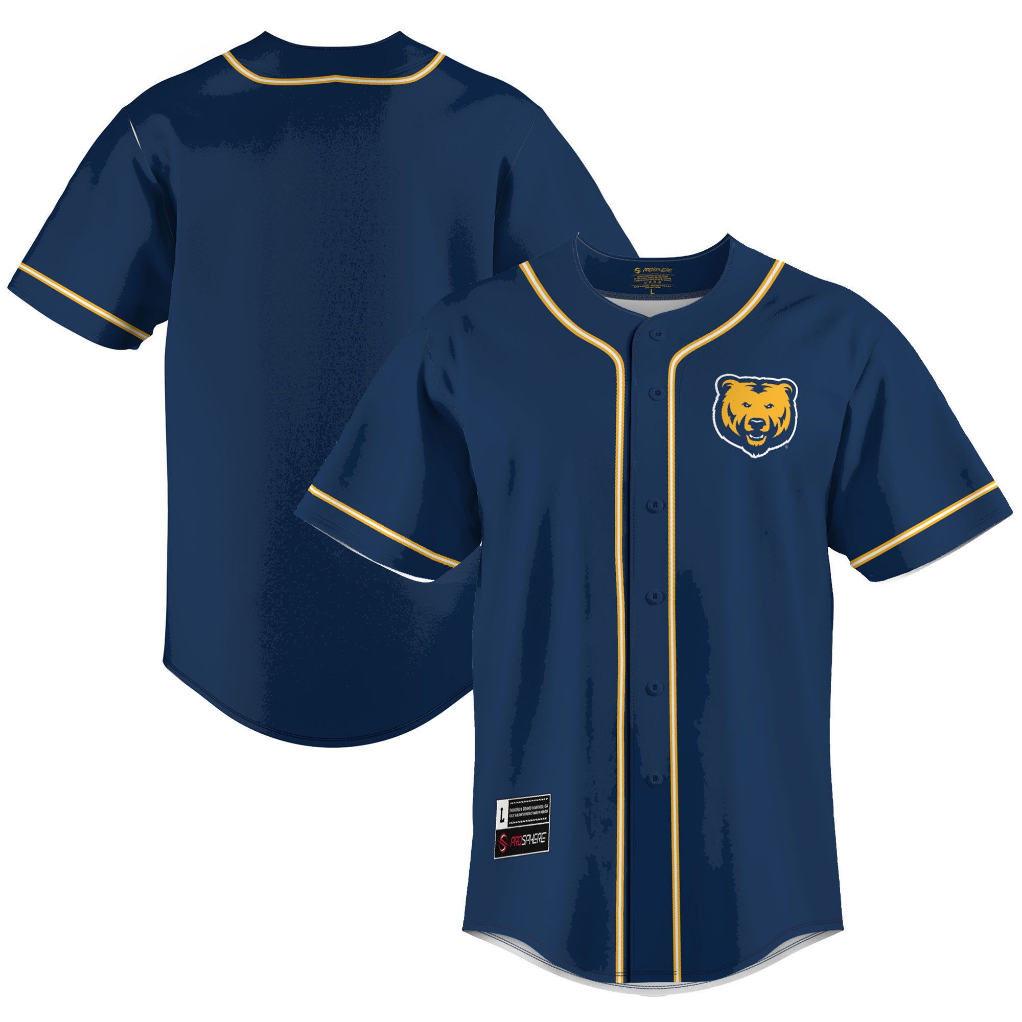 Northern Colorado Bears Baseball Jersey - Blue Ncaa