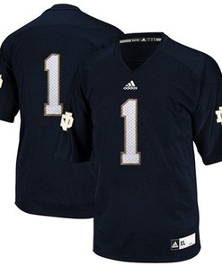 Notre Dame Fighting Irish #1 Louis Nix III Blue Football Jersey