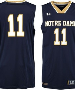 Notre Dame Fighting Irish #11 Navy Basketball Jersey