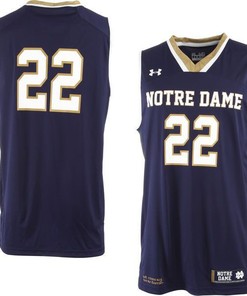 Notre Dame Fighting Irish #22 Navy Basketball Jersey