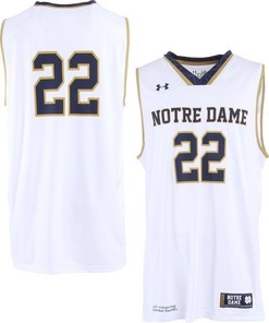 Notre Dame Fighting Irish #22 White Basketball Jersey