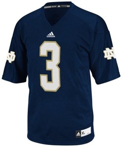 Notre Dame Fighting Irish #3 Joe Montana Blue Football Jersey