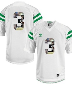 Notre Dame Fighting Irish #3 White Printing Player Portrait Football Jersey