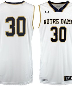 Notre Dame Fighting Irish #30 White Basketball Jersey