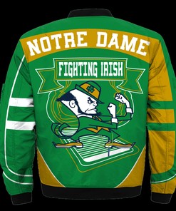 Notre Dame Fighting Irish Jacket 3D Printed Fire Ball