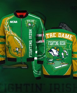 Notre Dame Fighting Irish Jacket 3D Printed Fire Ball