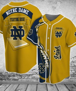 Notre Dame Fighting Irish NCAA Baseball Jersey Shirt Classic