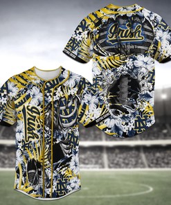 Notre Dame Fighting Irish NCAA Baseball Jersey Shirt Skeleton