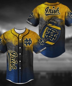 Notre Dame Fighting Irish NCAA Grenade Baseball Jersey Shirt