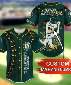 Oakland Athletics MLB Personalized Name Number Baseball Jersey Shirt
