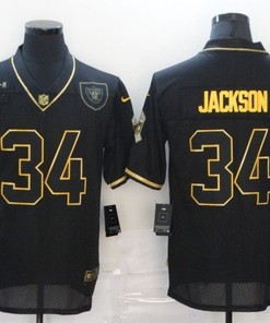 Oakland Raiders Bo Jackson #34 Nfl 2020 Black Jersey