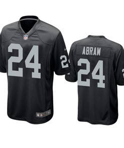 Oakland Raiders Johnathan Abram 2019 Nfl Draft Black Game Jersey