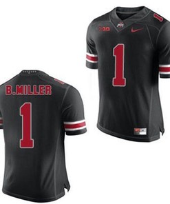 Ohio State Buckeyes #1 Braxton Miller Black Football Jersey