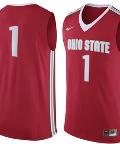 Ohio State Buckeyes #1 Scarlet Basketball Jersey