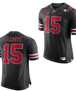 Ohio State Buckeyes #15 Ezekiel Elliott Black Football Jersey