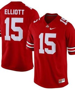 Ohio State Buckeyes #15 Ezekiel Elliott Red Football Jersey