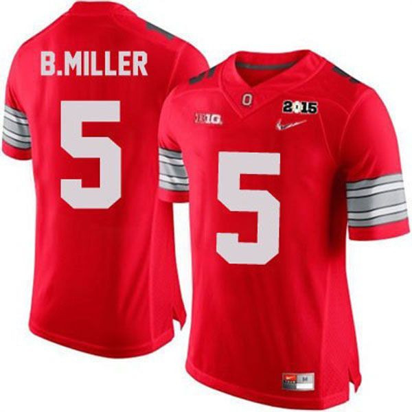 Ohio State Buckeyes #5 Braxton Miller Red Football Jersey