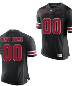 Ohio State Buckeyes Black Customized Football Jersey