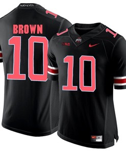 Ohio State Buckeyes Blackout CaCorey Brown Player Football Jersey