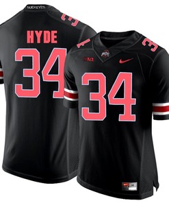 Ohio State Buckeyes Blackout CameCarlos Hyde Player Football Jersey