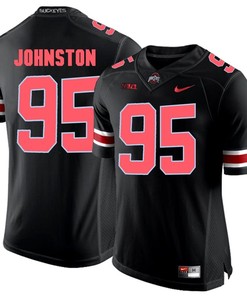 Ohio State Buckeyes Blackout Cameron Johnston Player Football Jersey