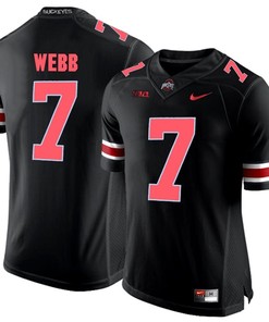 Ohio State Buckeyes Blackout Damon Webb Player Football Jersey