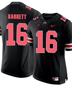 Ohio State Buckeyes Blackout J.T. Barrett Player Football Jersey