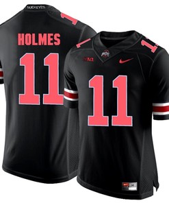 Ohio State Buckeyes Blackout Jalyn Holmes Player Football Jersey