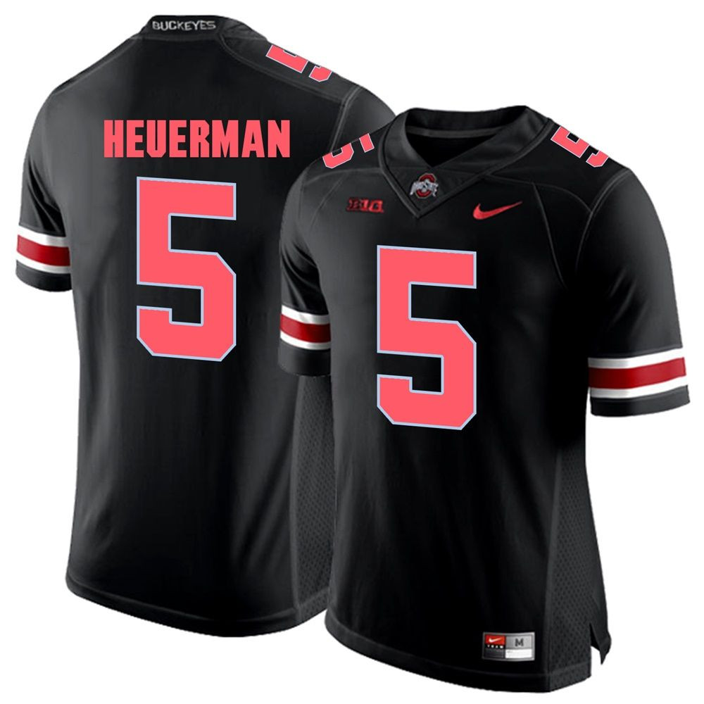 Ohio State Buckeyes Blackout Jeff Heuerman Player Football Jersey