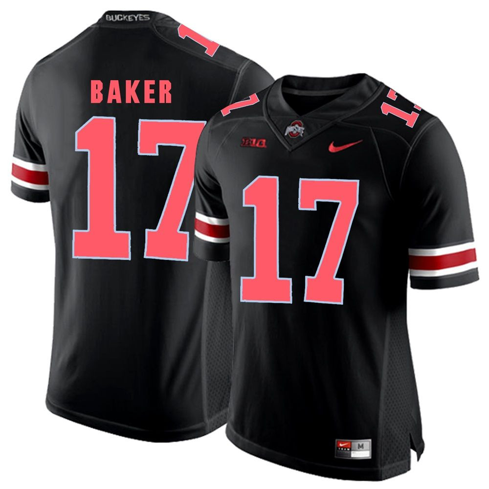 Ohio State Buckeyes Blackout Jerome Baker Player Football Jersey