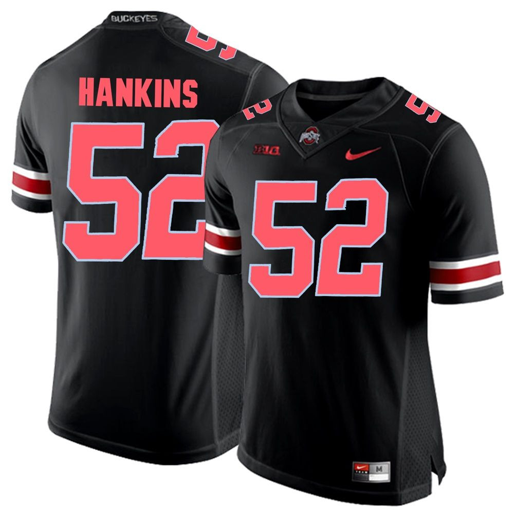 Ohio State Buckeyes Blackout Johnathan Hankins Player Football Jersey