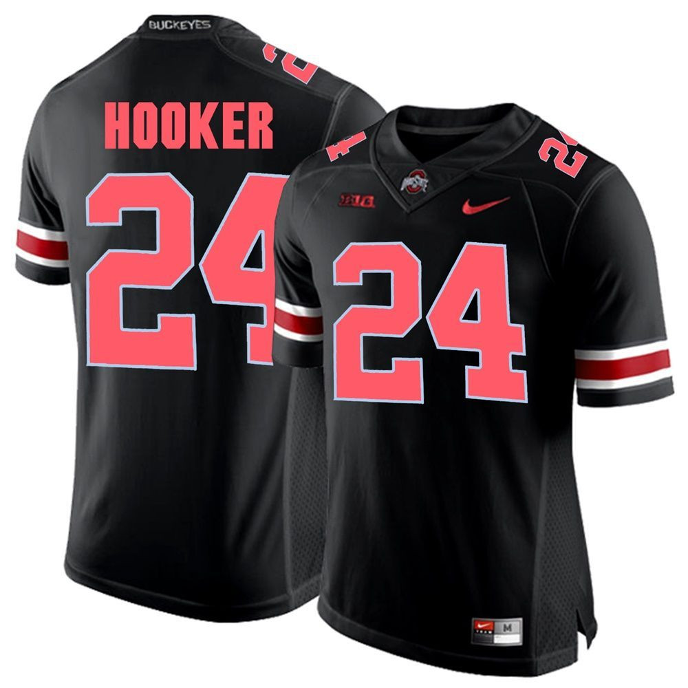 Ohio State Buckeyes Blackout Malik Hooker Player Football Jersey