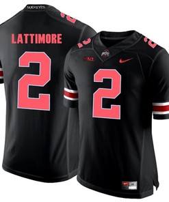 Ohio State Buckeyes Blackout Marshon Lattimore Player Football Jersey