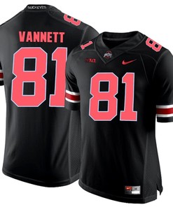 Ohio State Buckeyes Blackout Nick Vannett Player Football Jersey