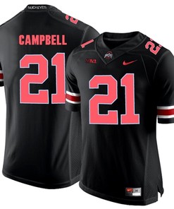 Ohio State Buckeyes Blackout Parris Campbell Player Football Jersey
