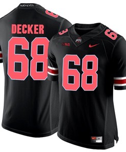 Ohio State Buckeyes Blackout Taylor Decker Player Football Jersey