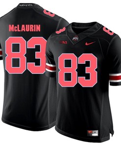 Ohio State Buckeyes Blackout Terry McLaurin Player Football Jersey