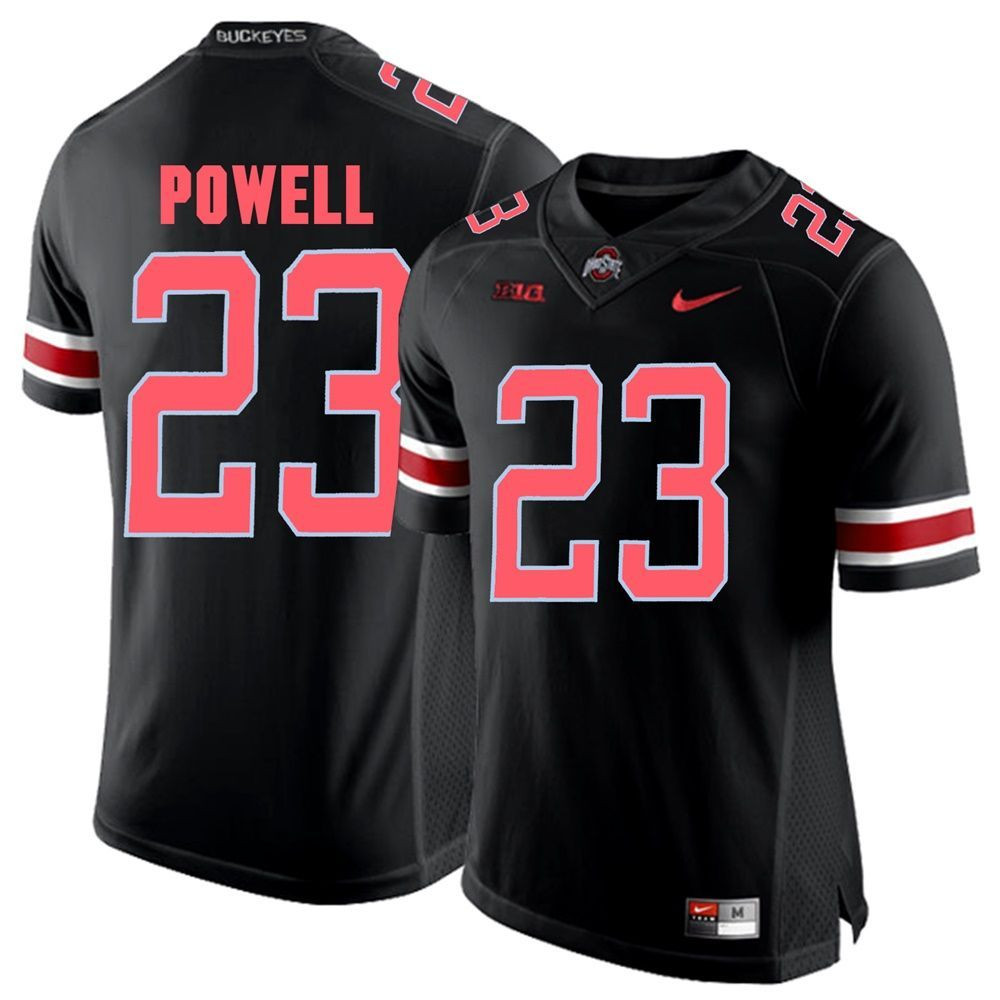 Ohio State Buckeyes Blackout Tyvis Powell Player Football Jersey