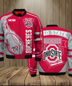 Ohio State Buckeyes Jacket 3D Printed Fire Ball
